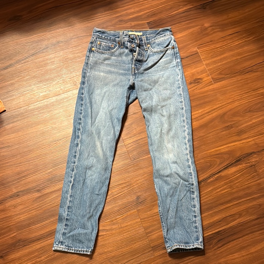 Levi's Light Blue Denim Jeans with Brown Patch